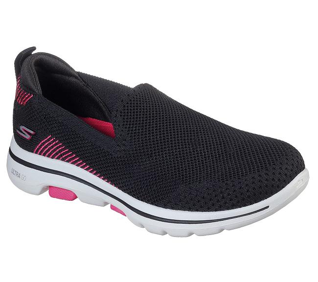 Zapatillas Para Caminar Skechers Mujer - GOwalk 5 Negro WAVCT1792